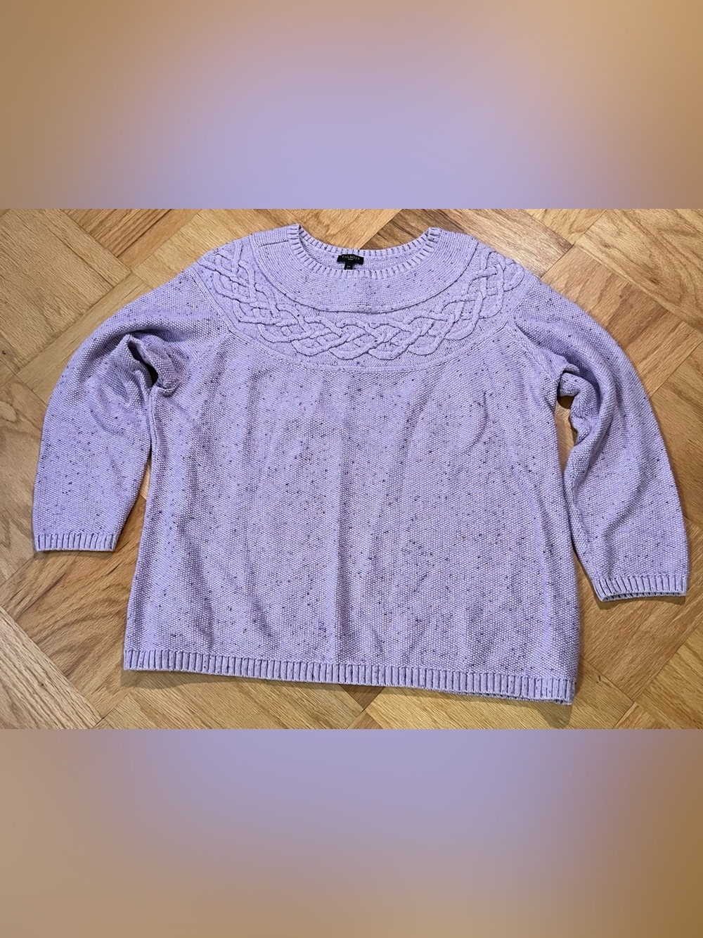 Talbots Purple Cotton Blend Sweater